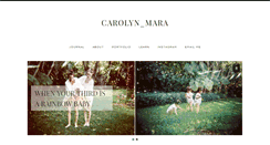 Desktop Screenshot of carolynmarajournal.com