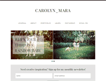 Tablet Screenshot of carolynmarajournal.com